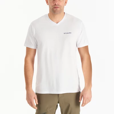 CSC M Basic SM Logo V Neck Men's Short Sleeve T-Shirt